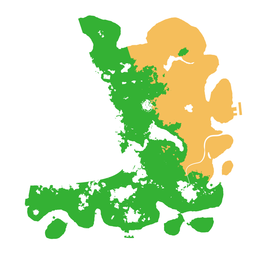 Biome Rust Map: Procedural Map, Size: 4000, Seed: 45354