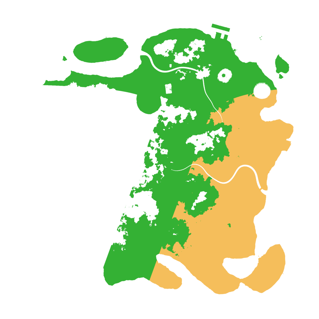 Biome Rust Map: Procedural Map, Size: 3500, Seed: 1549632533