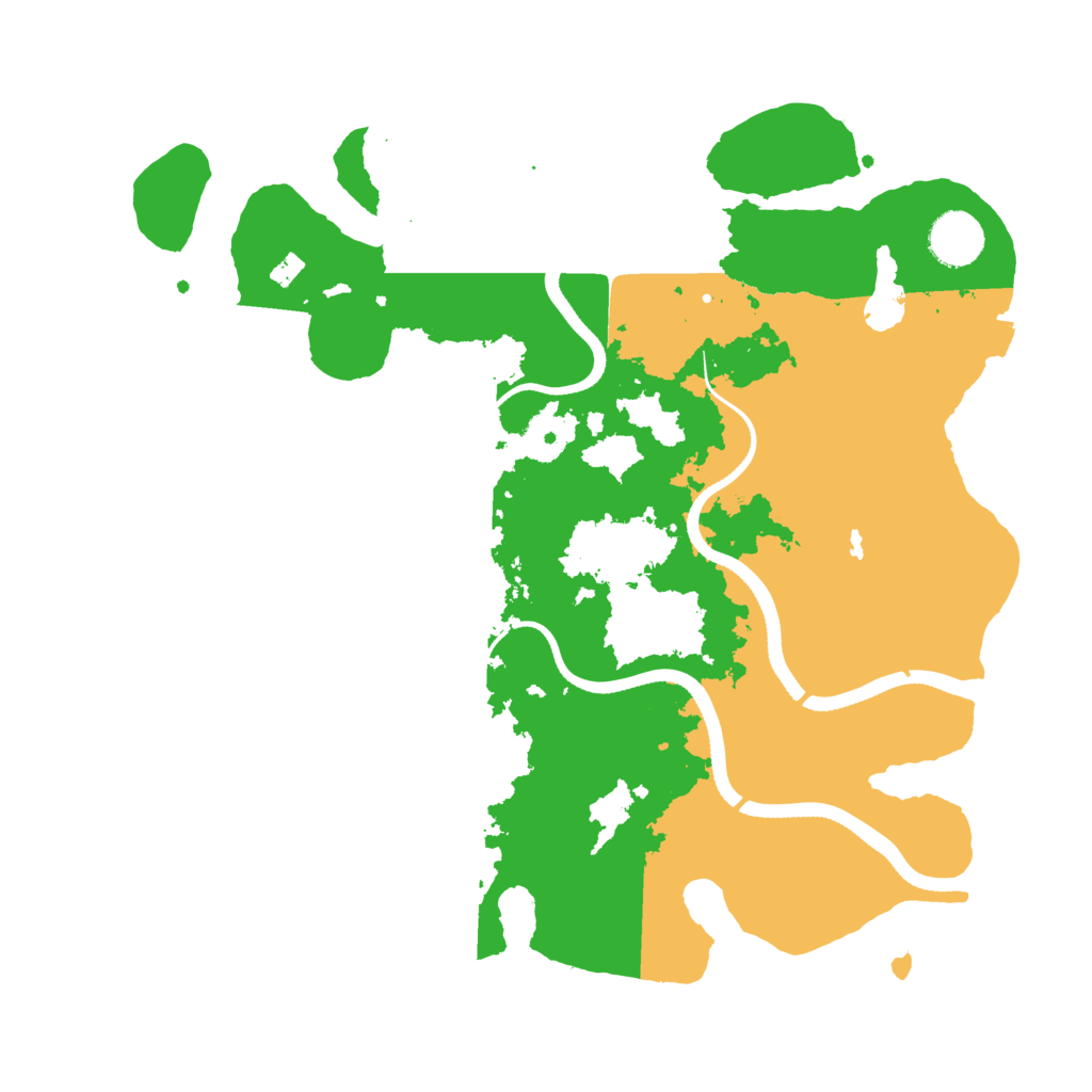Biome Rust Map: Procedural Map, Size: 3500, Seed: 943714629