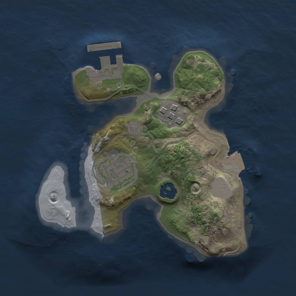 Rust Map: Procedural Map, Size: 1750, Seed: 1479056044, 4 Monuments
