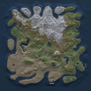 Thumbnail Rust Map: Procedural Map, Size: 4000, Seed: 220251, 13 Monuments