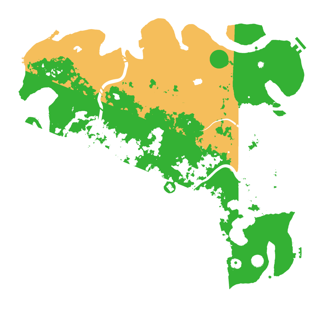 Biome Rust Map: Procedural Map, Size: 4500, Seed: 1139691434