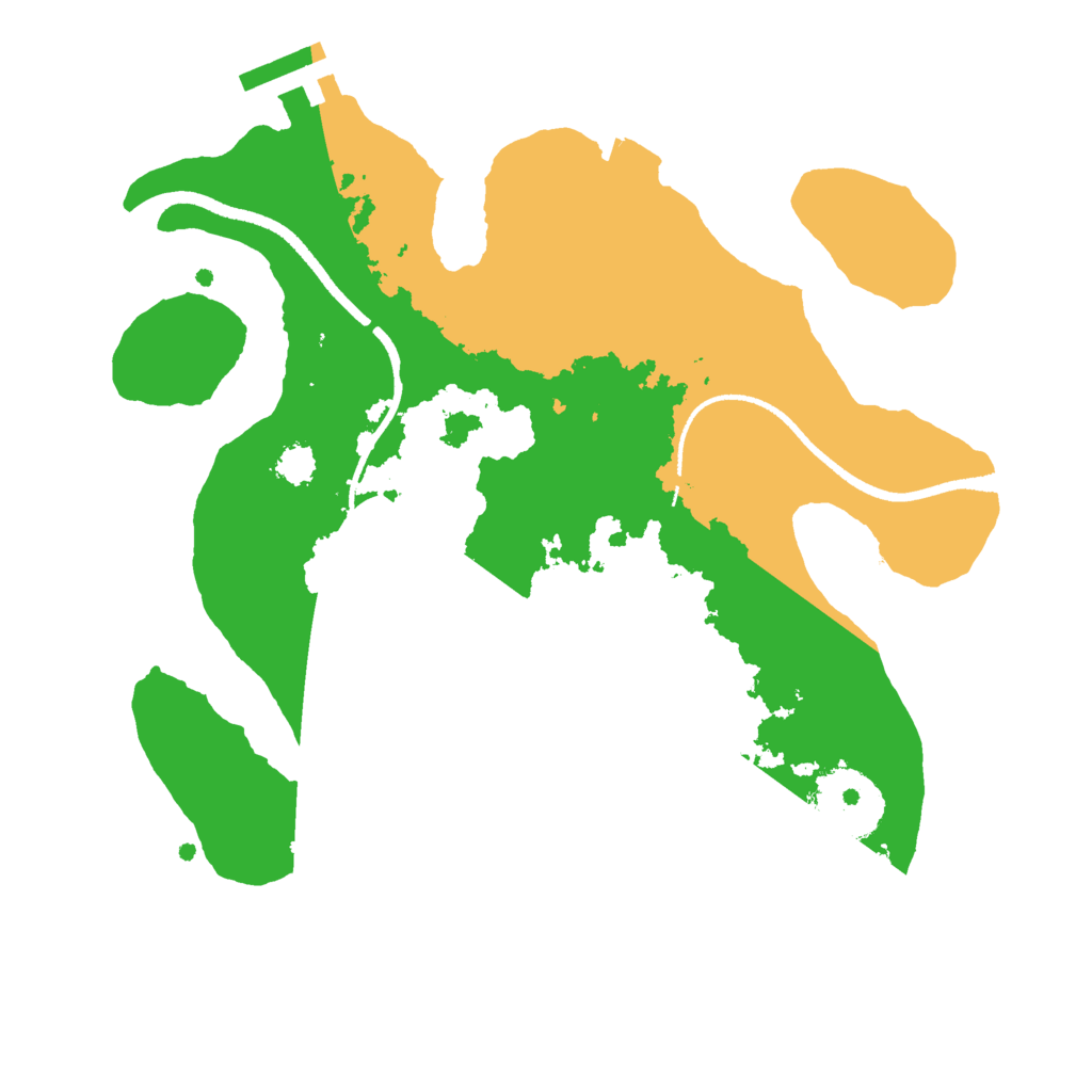 Biome Rust Map: Procedural Map, Size: 2500, Seed: 1759493318