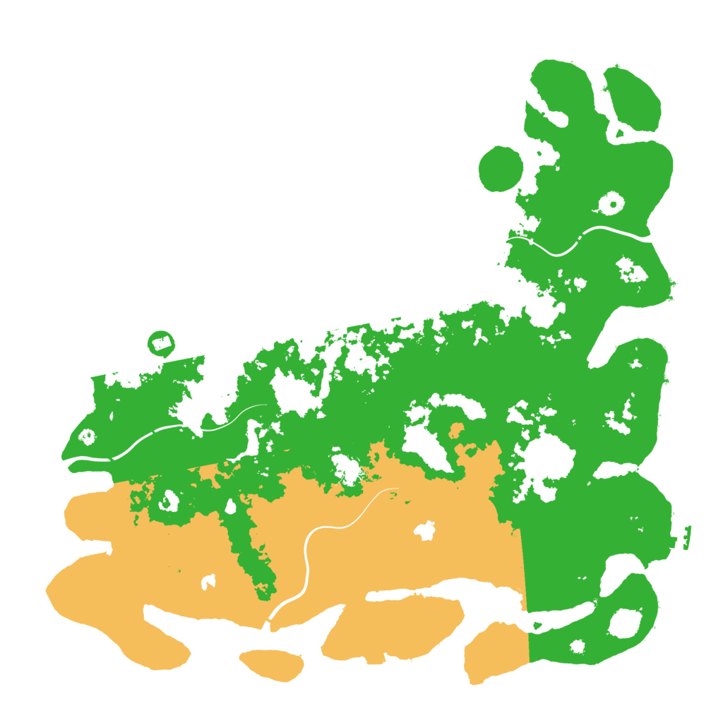 Biome Rust Map: Procedural Map, Size: 4500, Seed: 747193042