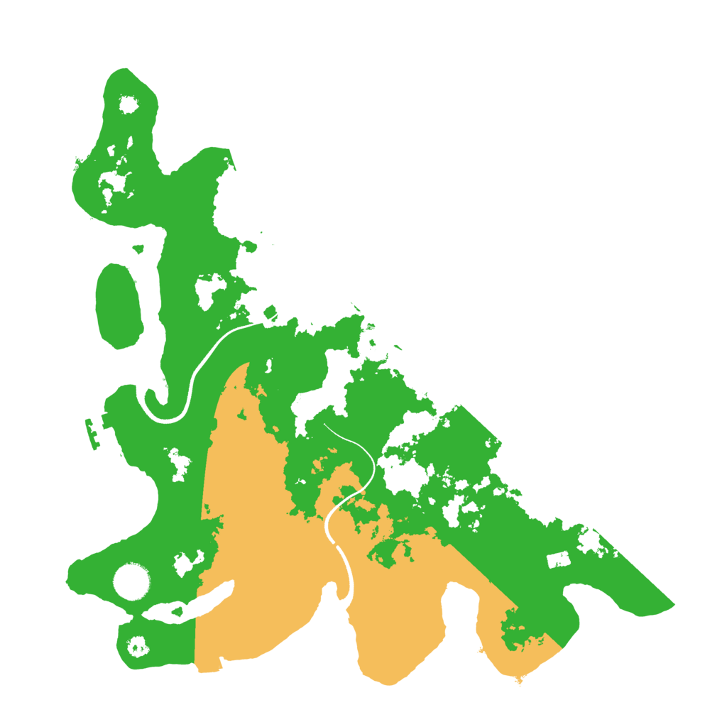 Biome Rust Map: Procedural Map, Size: 3500, Seed: 440709925