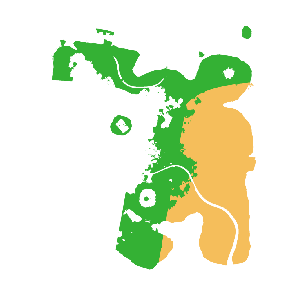 Biome Rust Map: Procedural Map, Size: 2500, Seed: 134223