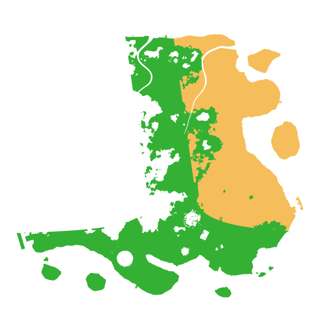 Biome Rust Map: Procedural Map, Size: 3500, Seed: 60000615