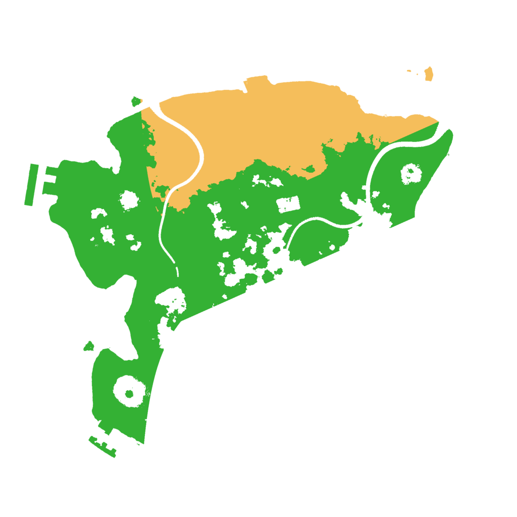 Biome Rust Map: Procedural Map, Size: 2500, Seed: 16739