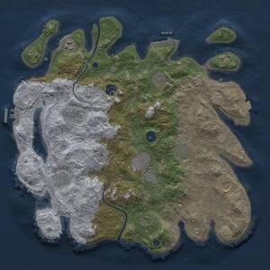 Thumbnail Rust Map: Procedural Map, Size: 3850, Seed: 440912818, 16 Monuments