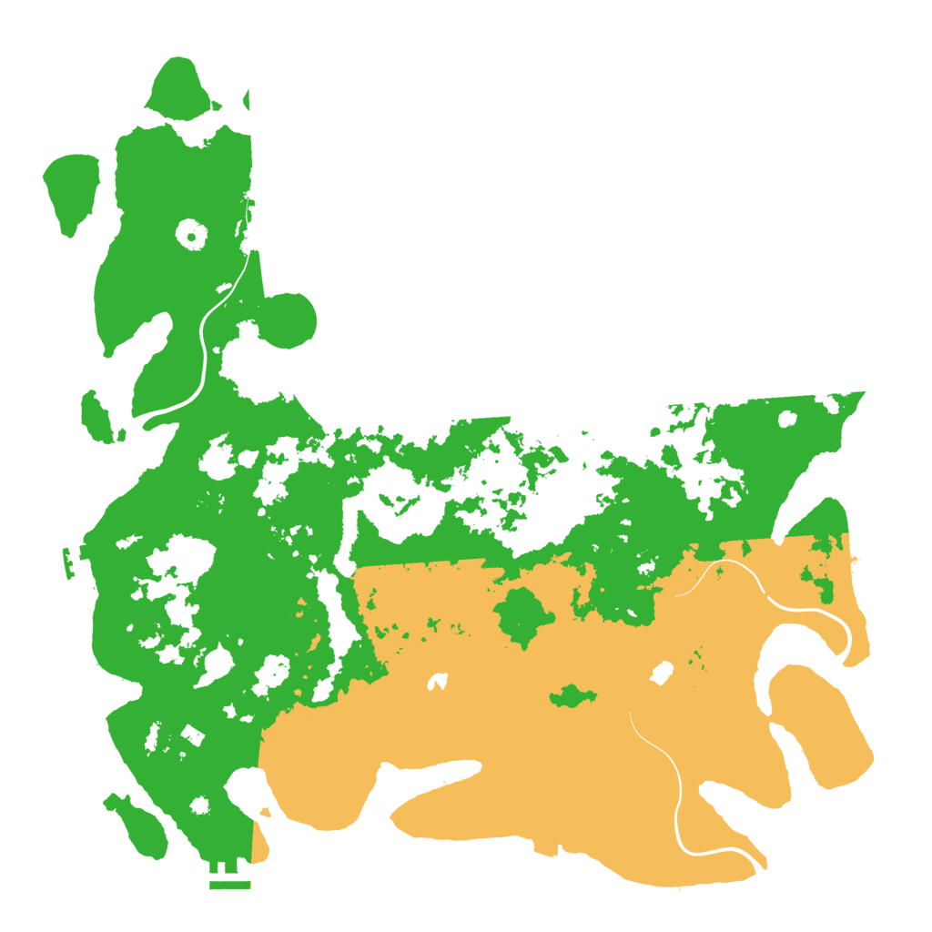 Biome Rust Map: Procedural Map, Size: 4500, Seed: 123345668