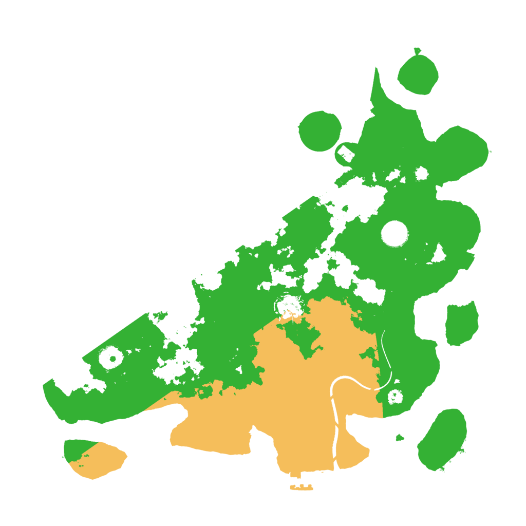 Biome Rust Map: Procedural Map, Size: 3500, Seed: 56742994