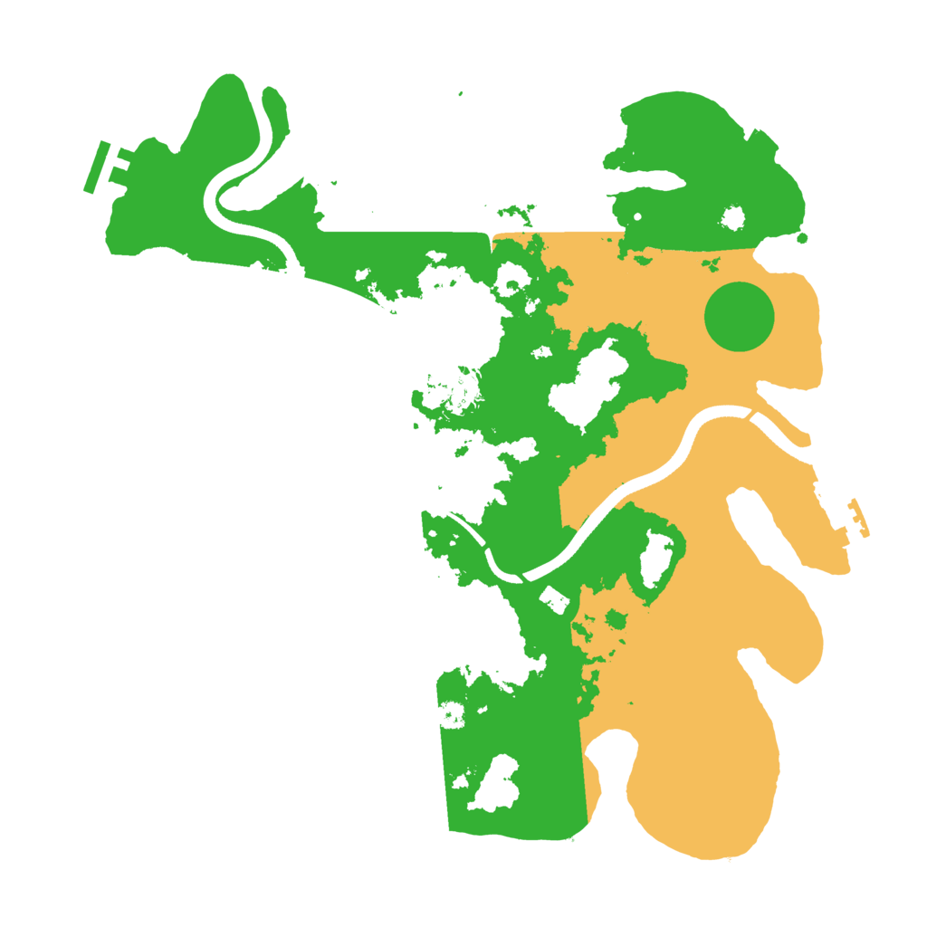 Biome Rust Map: Procedural Map, Size: 3500, Seed: 508075500