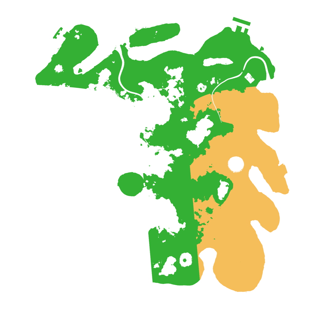 Biome Rust Map: Procedural Map, Size: 3500, Seed: 508075500