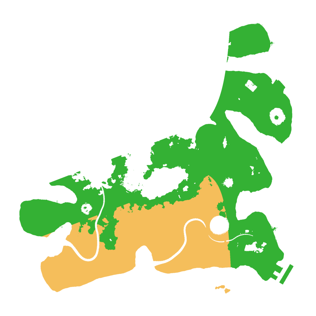 Biome Rust Map: Procedural Map, Size: 3000, Seed: 19922