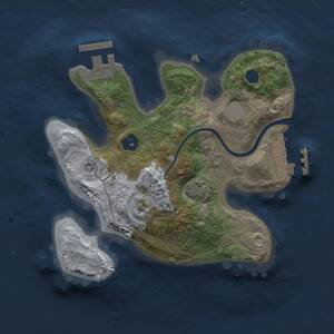 Thumbnail Rust Map: Procedural Map, Size: 2000, Seed: 1201348792, 5 Monuments