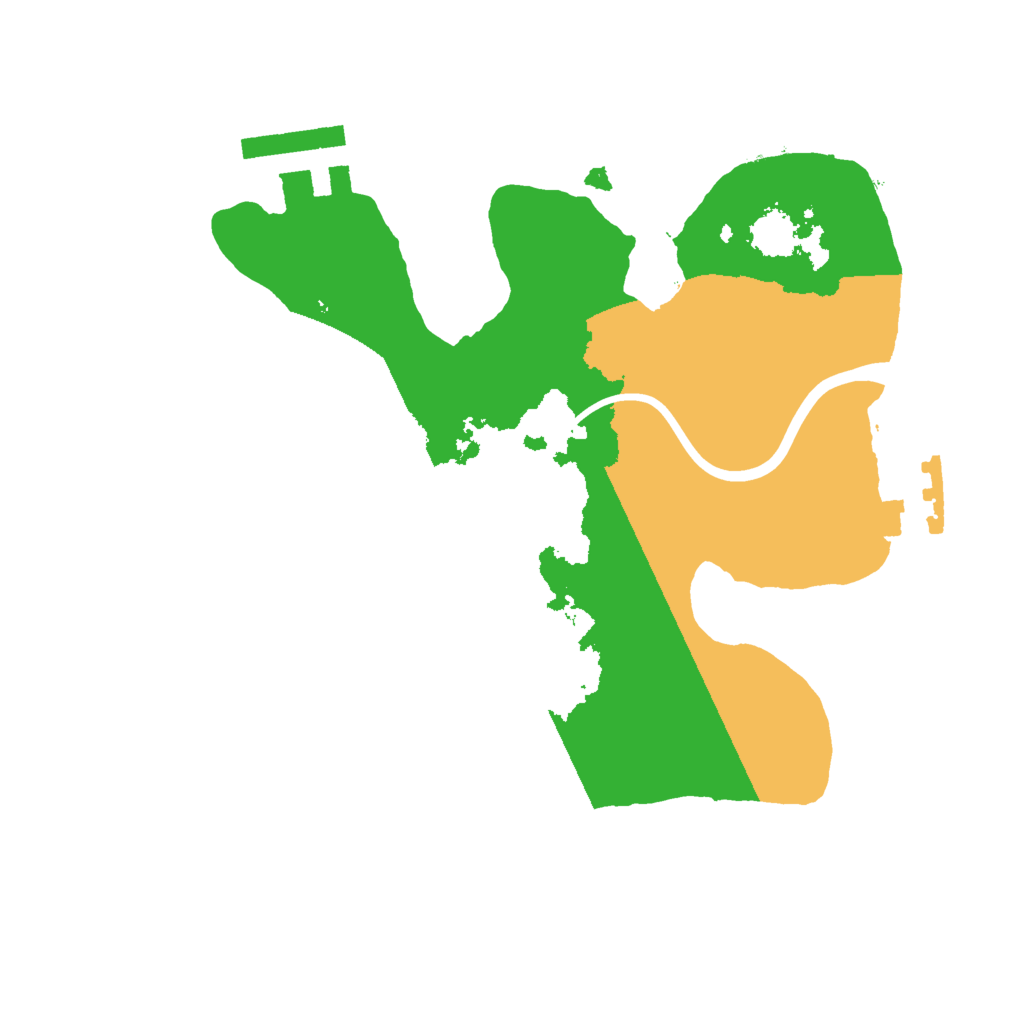 Biome Rust Map: Procedural Map, Size: 2000, Seed: 1201348792