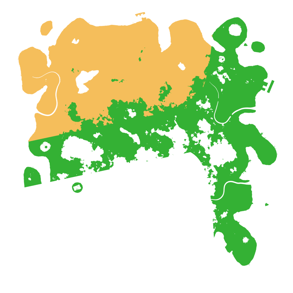 Biome Rust Map: Procedural Map, Size: 4500, Seed: 24203