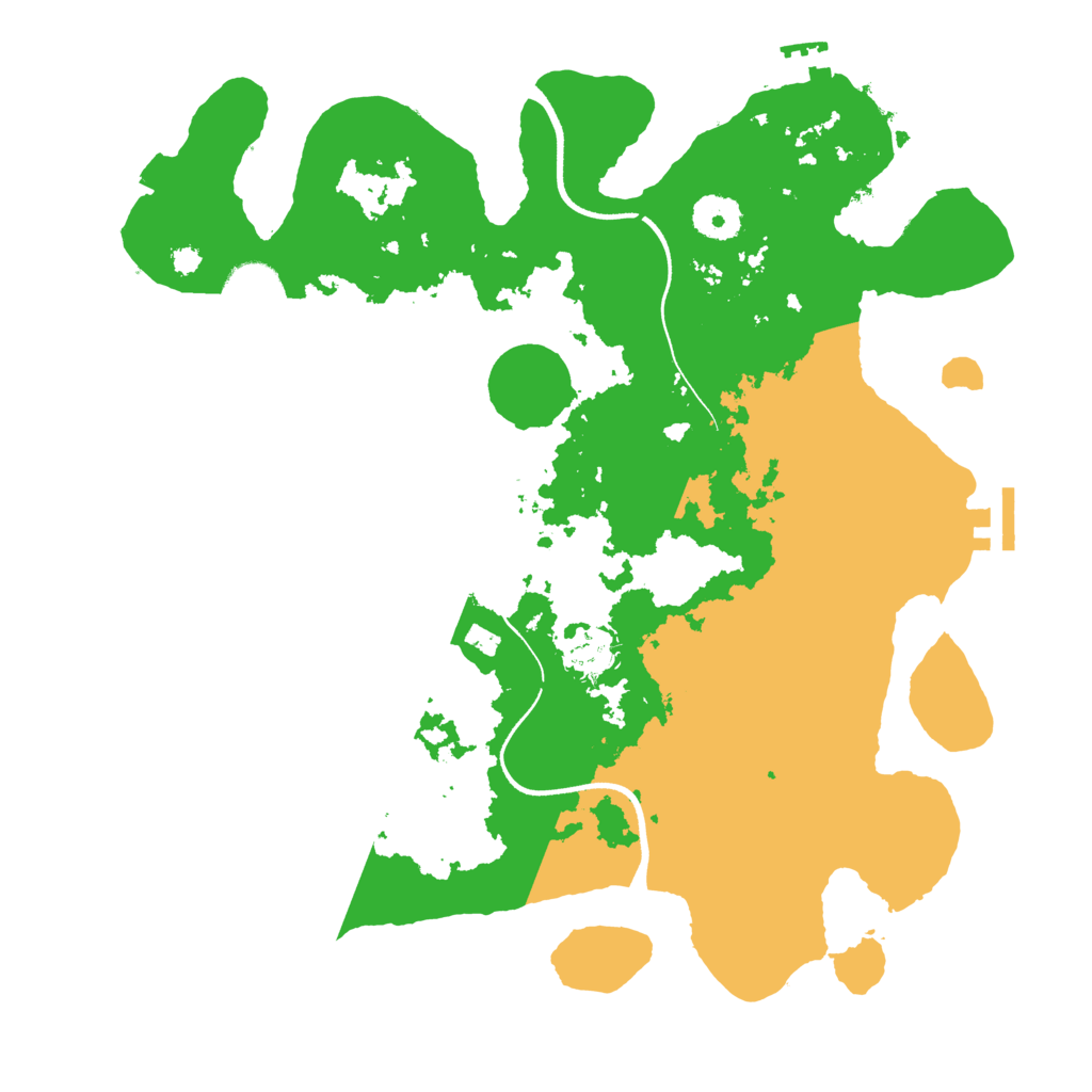 Biome Rust Map: Procedural Map, Size: 3500, Seed: 389227572