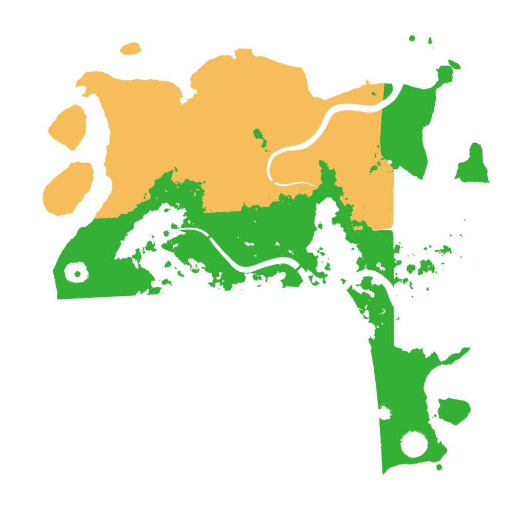 Biome Rust Map: Procedural Map, Size: 3500, Seed: 2061061910