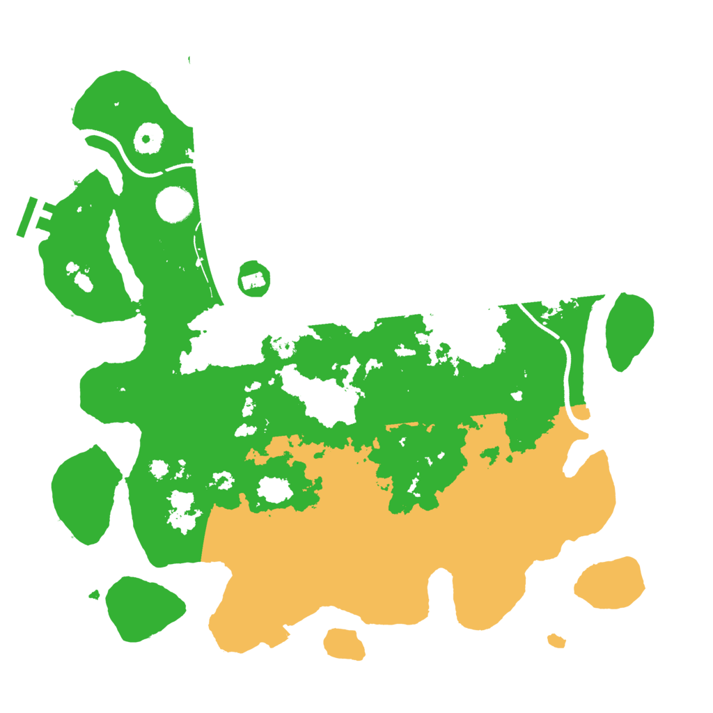 Biome Rust Map: Procedural Map, Size: 3500, Seed: 799281328