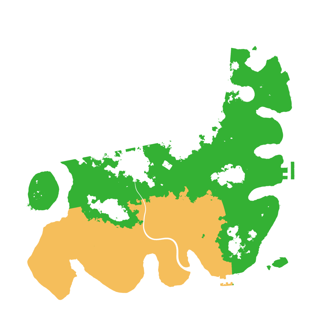Biome Rust Map: Procedural Map, Size: 3650, Seed: 49999