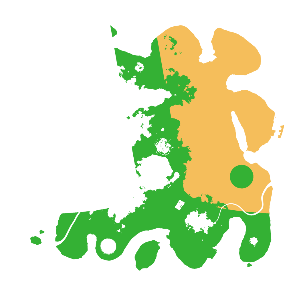 Biome Rust Map: Procedural Map, Size: 3300, Seed: 737412866