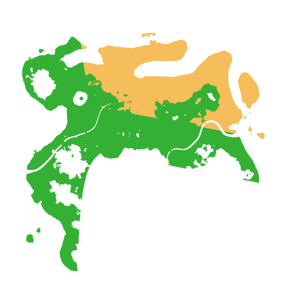Biome Rust Map: Procedural Map, Size: 3100, Seed: 487635