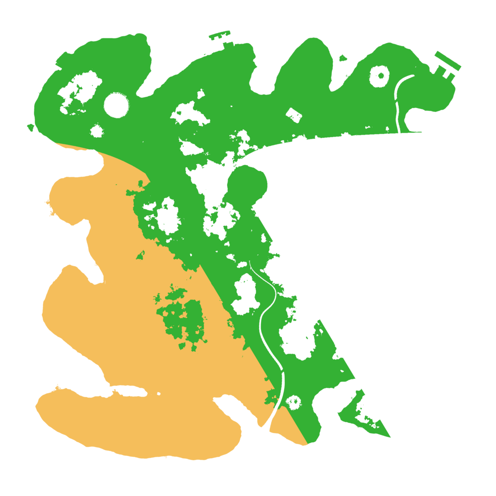 Biome Rust Map: Procedural Map, Size: 3500, Seed: 1294002493