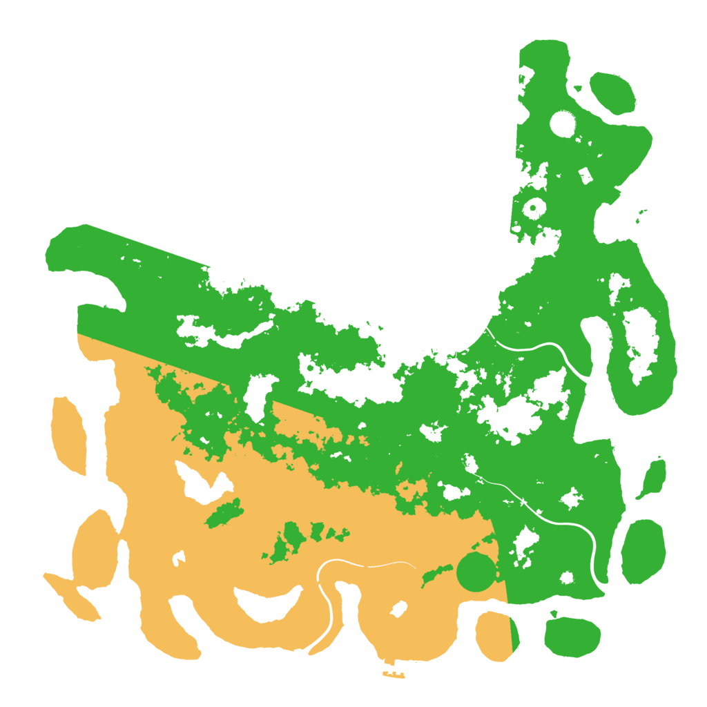 Biome Rust Map: Procedural Map, Size: 4800, Seed: 58345