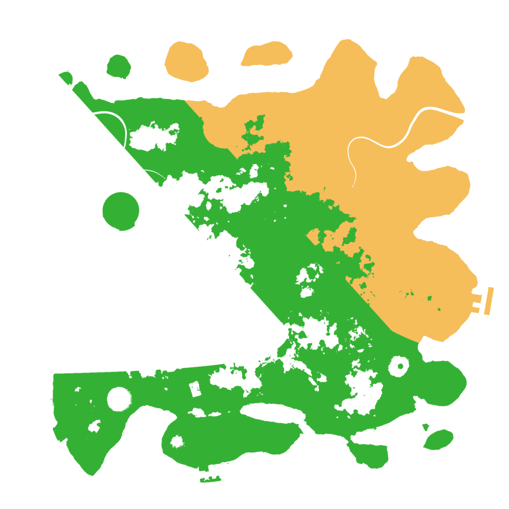 Biome Rust Map: Procedural Map, Size: 3700, Seed: 1331846676