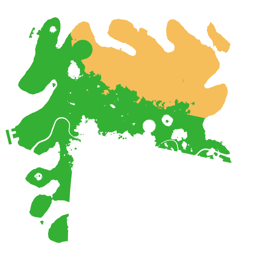 Biome Rust Map: Procedural Map, Size: 3500, Seed: 168636600