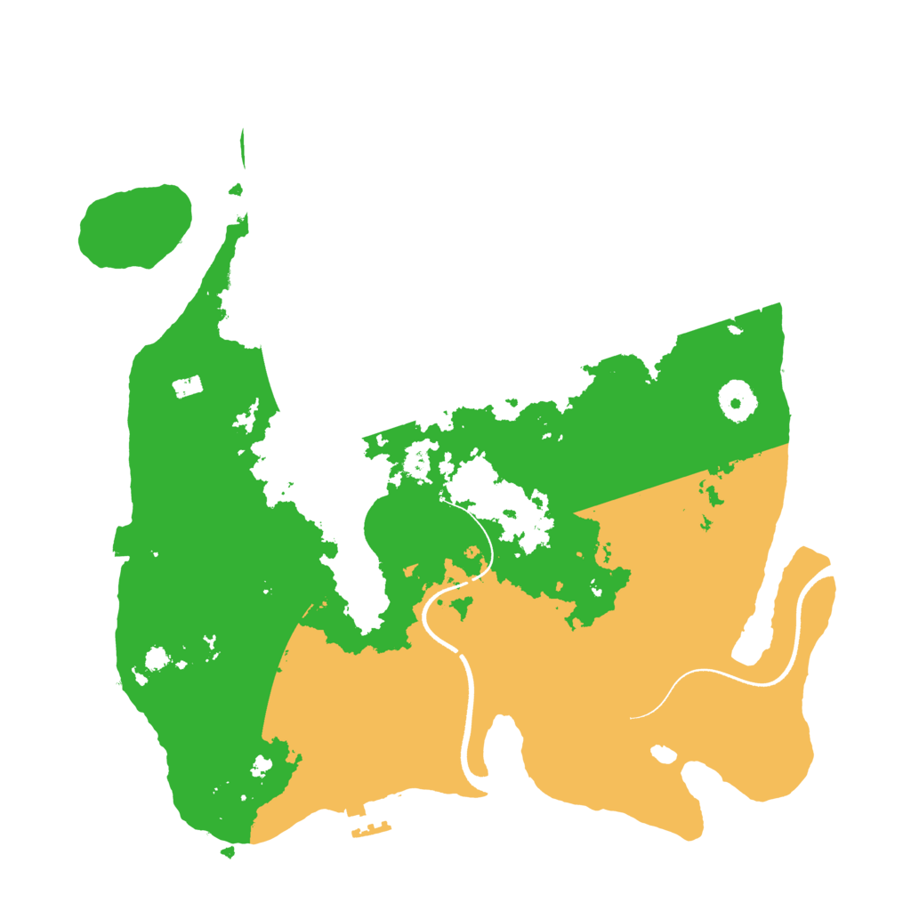 Biome Rust Map: Procedural Map, Size: 3500, Seed: 1949700947