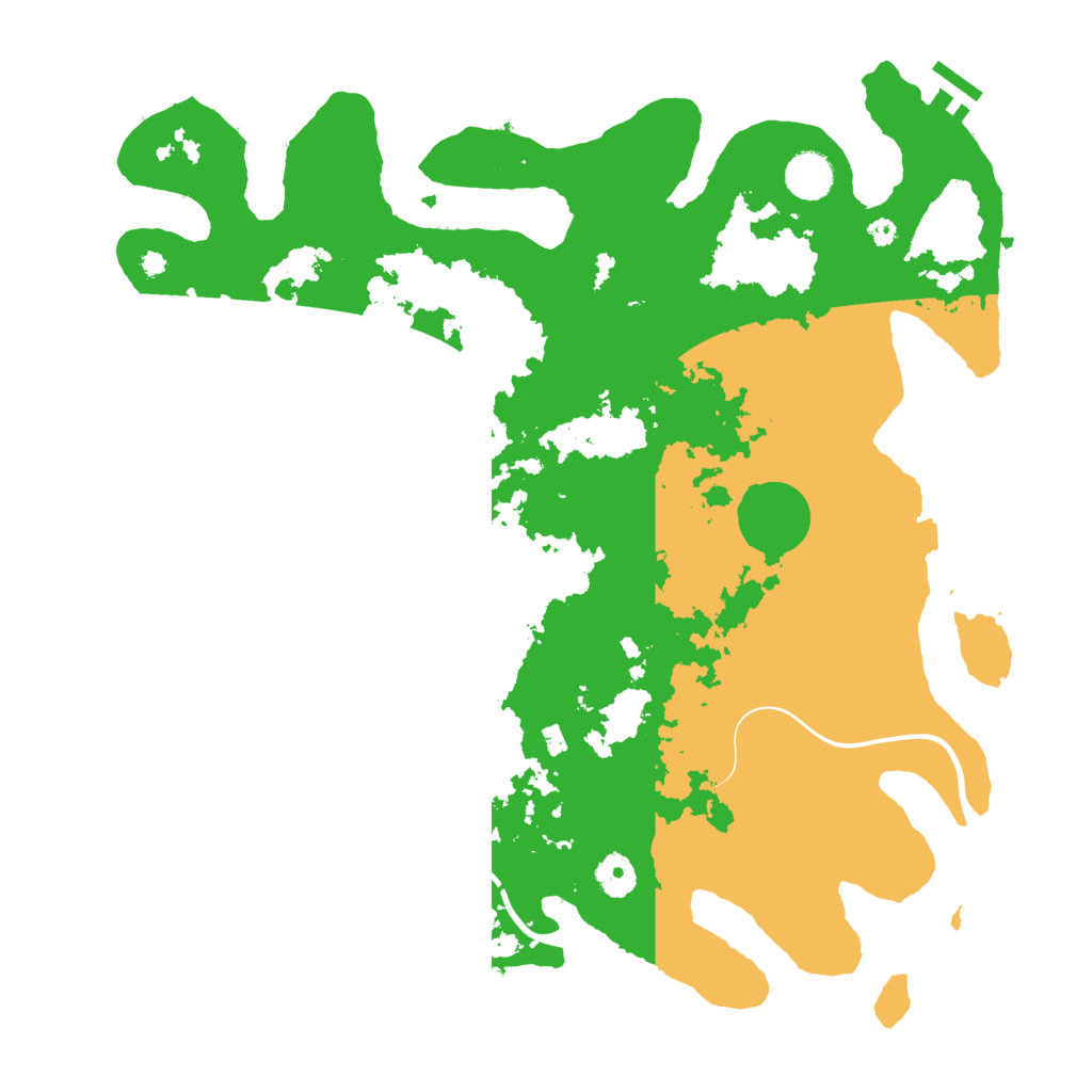Biome Rust Map: Procedural Map, Size: 3999, Seed: 795755220