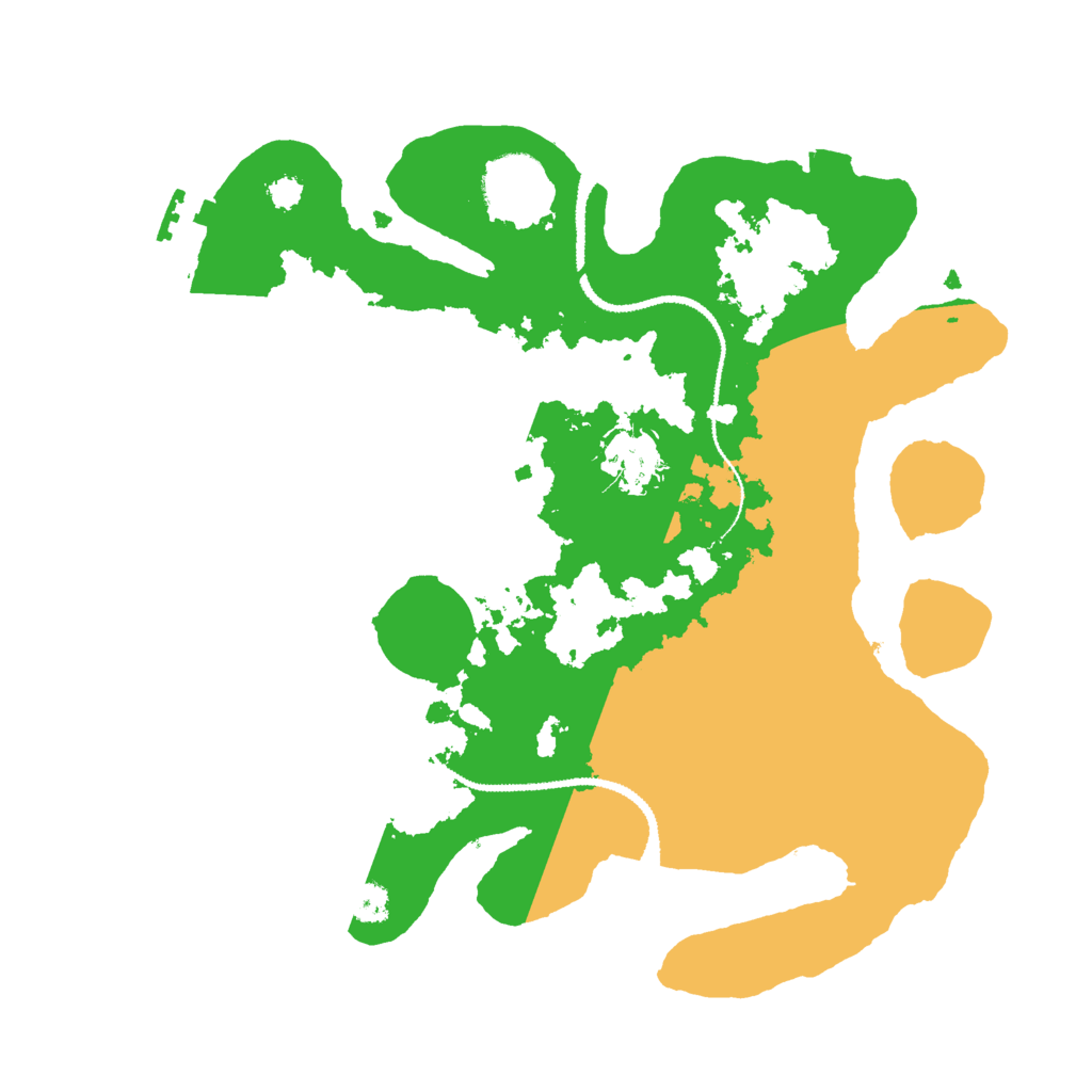 Biome Rust Map: Procedural Map, Size: 3000, Seed: 541646