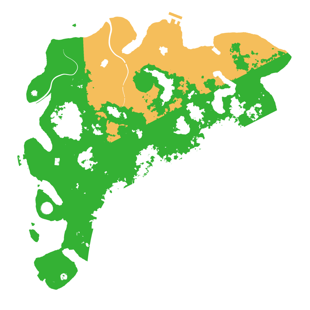 Biome Rust Map: Procedural Map, Size: 4500, Seed: 1845236