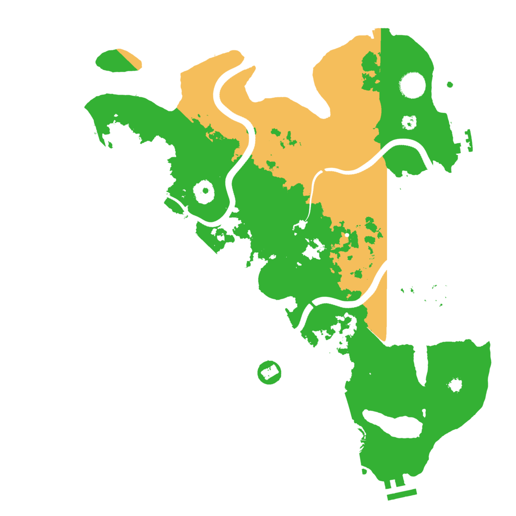 Biome Rust Map: Procedural Map, Size: 3500, Seed: 529837