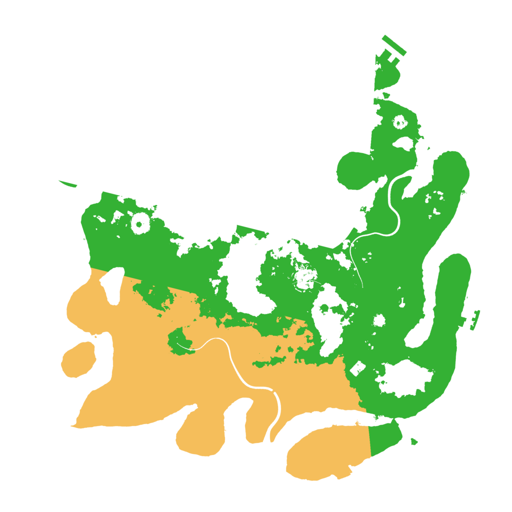Biome Rust Map: Procedural Map, Size: 3700, Seed: 44782922