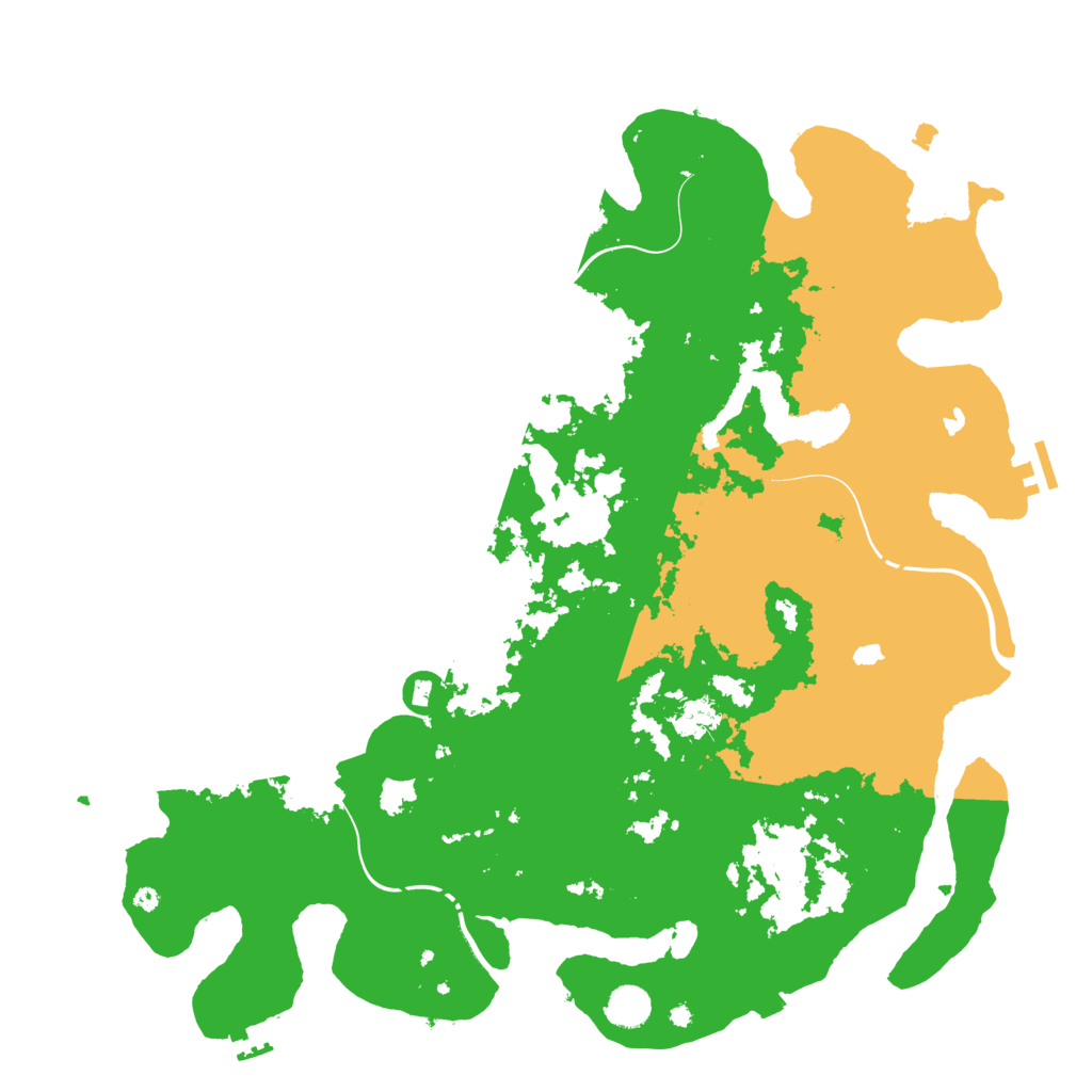 Biome Rust Map: Procedural Map, Size: 4500, Seed: 1542772311