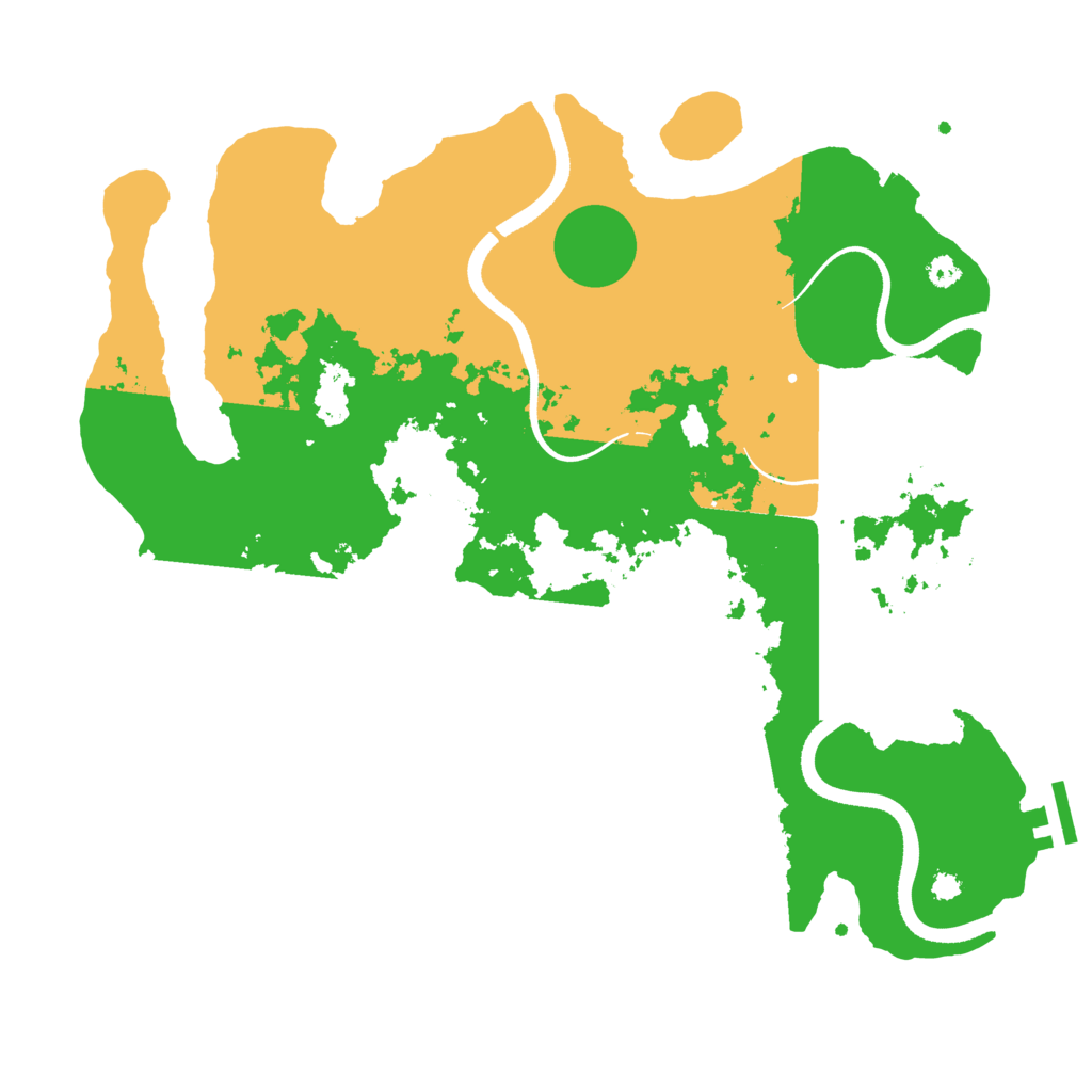 Biome Rust Map: Procedural Map, Size: 3500, Seed: 171240604