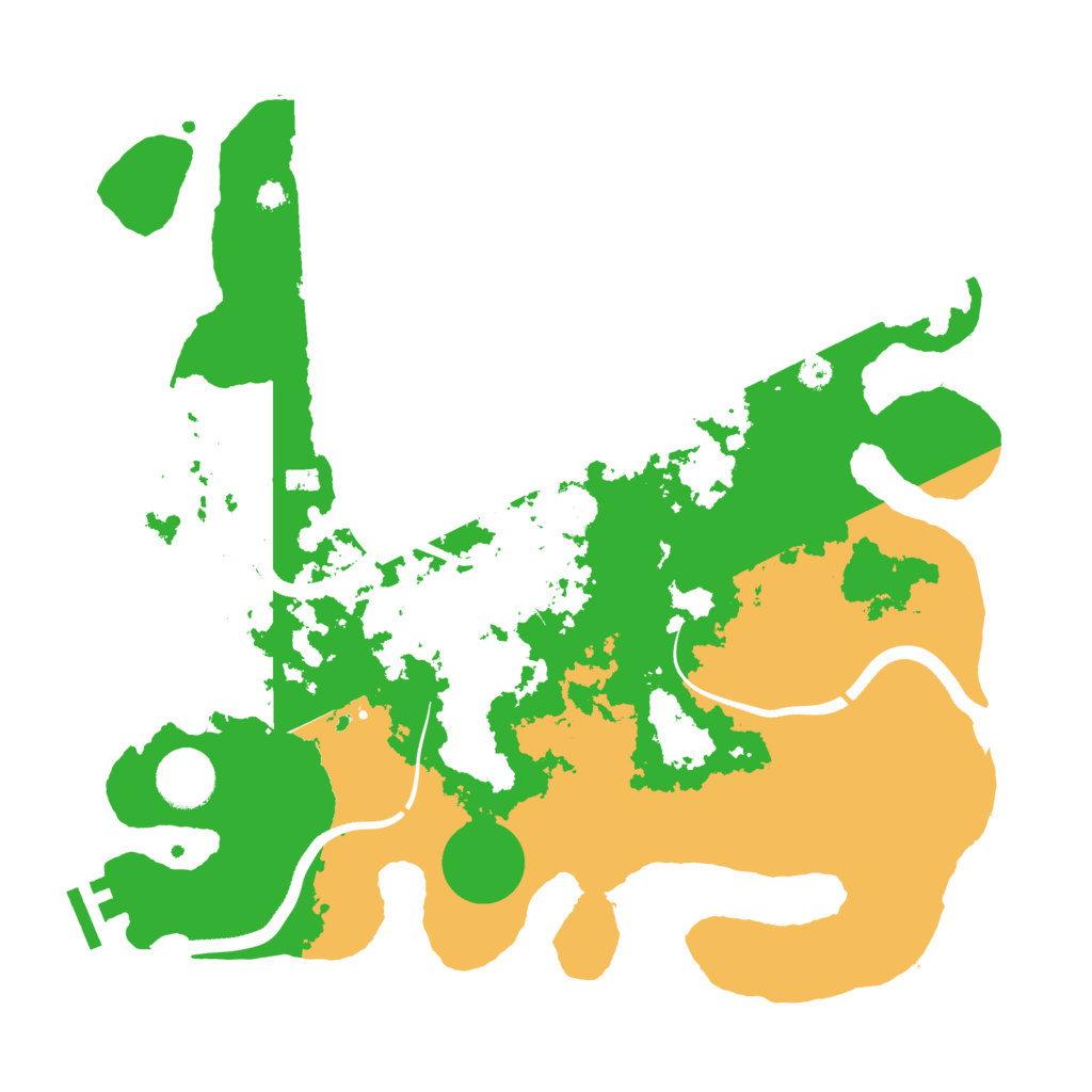 Biome Rust Map: Procedural Map, Size: 3500, Seed: 50008