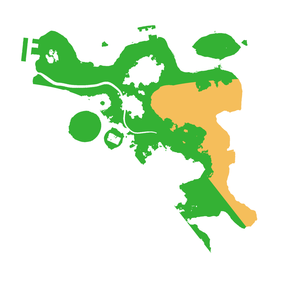 Biome Rust Map: Procedural Map, Size: 2500, Seed: 79430