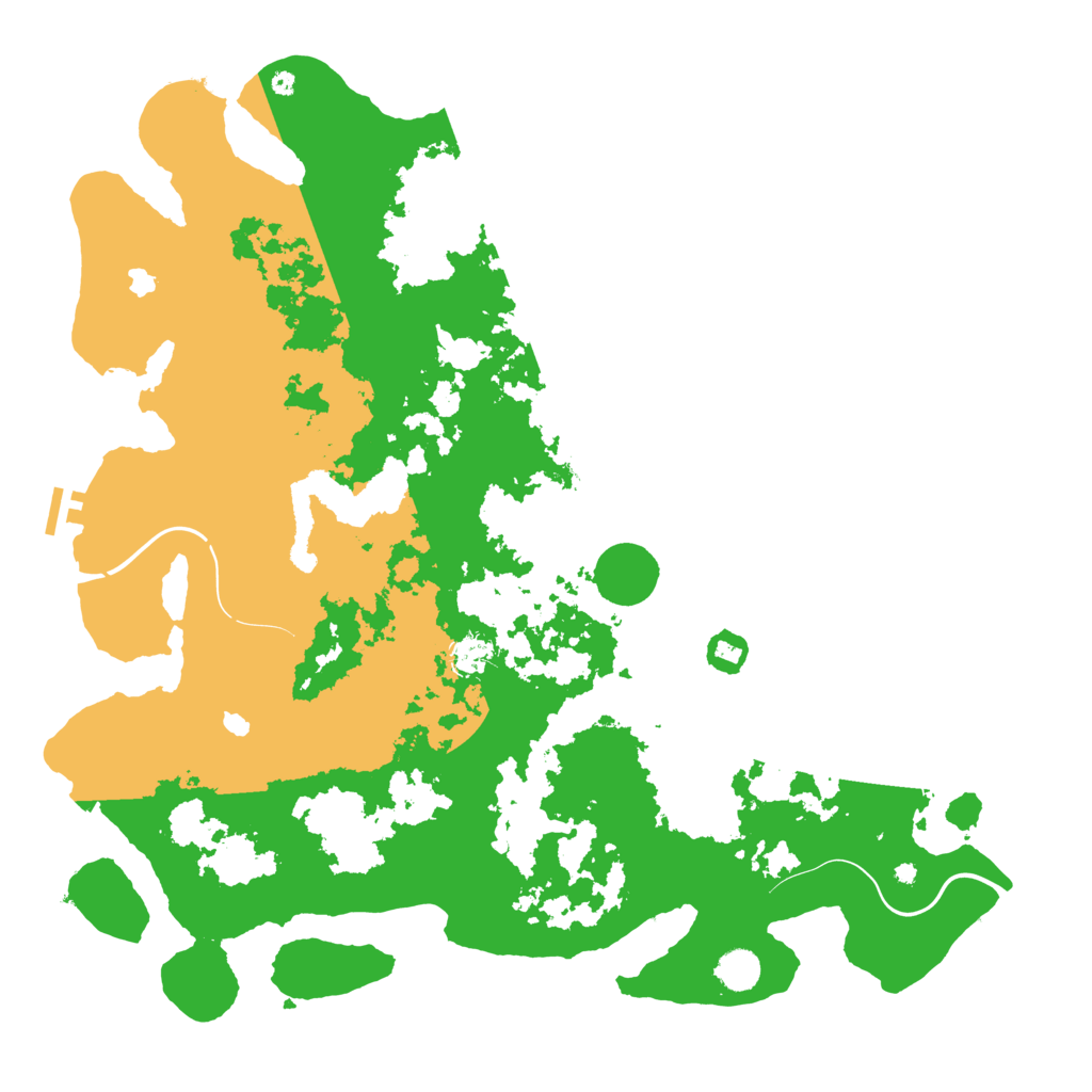 Biome Rust Map: Procedural Map, Size: 4600, Seed: 36232