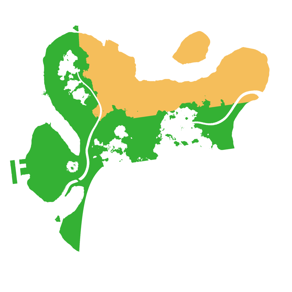 Biome Rust Map: Procedural Map, Size: 2500, Seed: 513092717