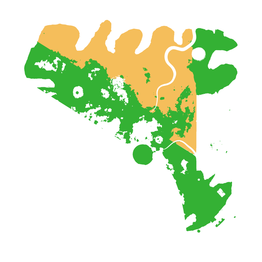 Biome Rust Map: Procedural Map, Size: 3500, Seed: 22418