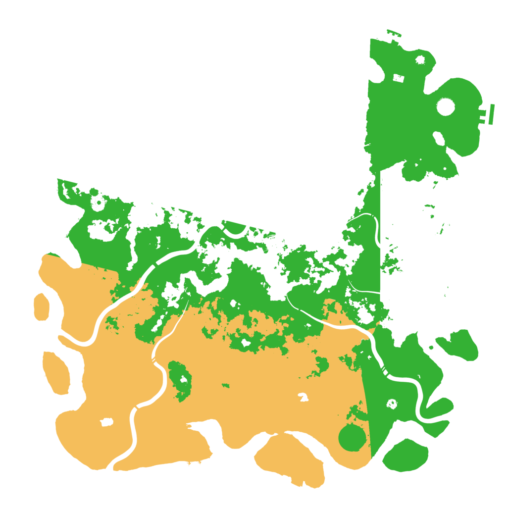 Biome Rust Map: Procedural Map, Size: 5000, Seed: 19919