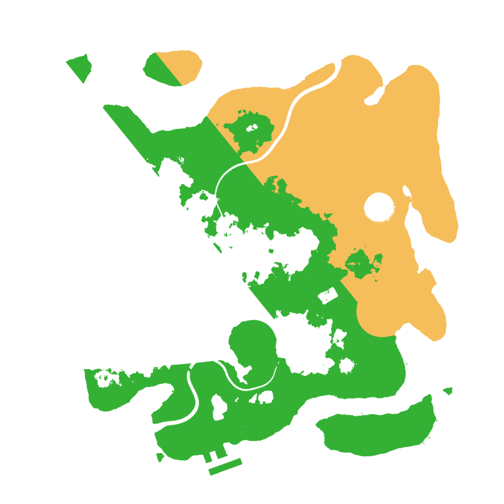 Biome Rust Map: Procedural Map, Size: 3000, Seed: 663716370