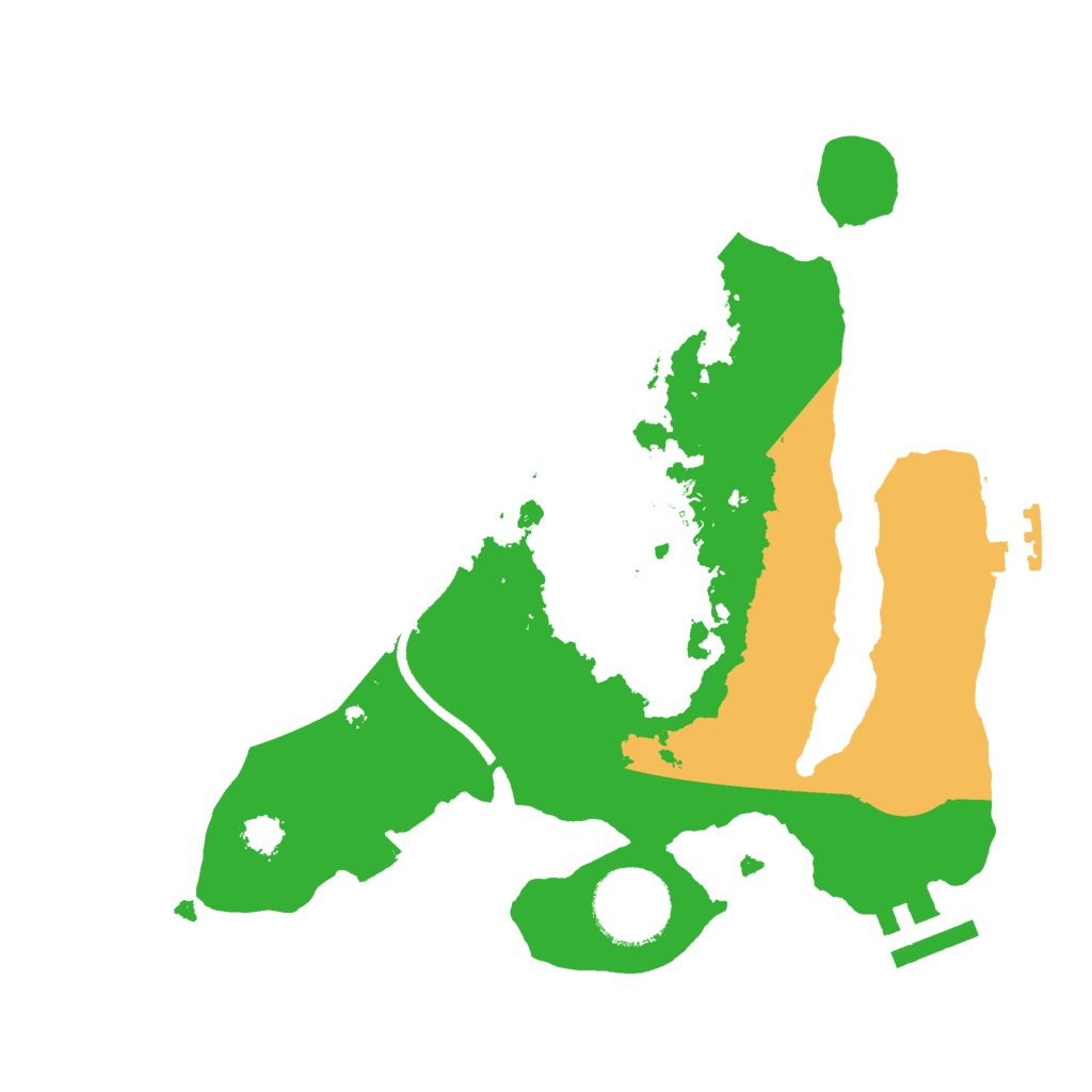 Biome Rust Map: Procedural Map, Size: 2500, Seed: 1900257481