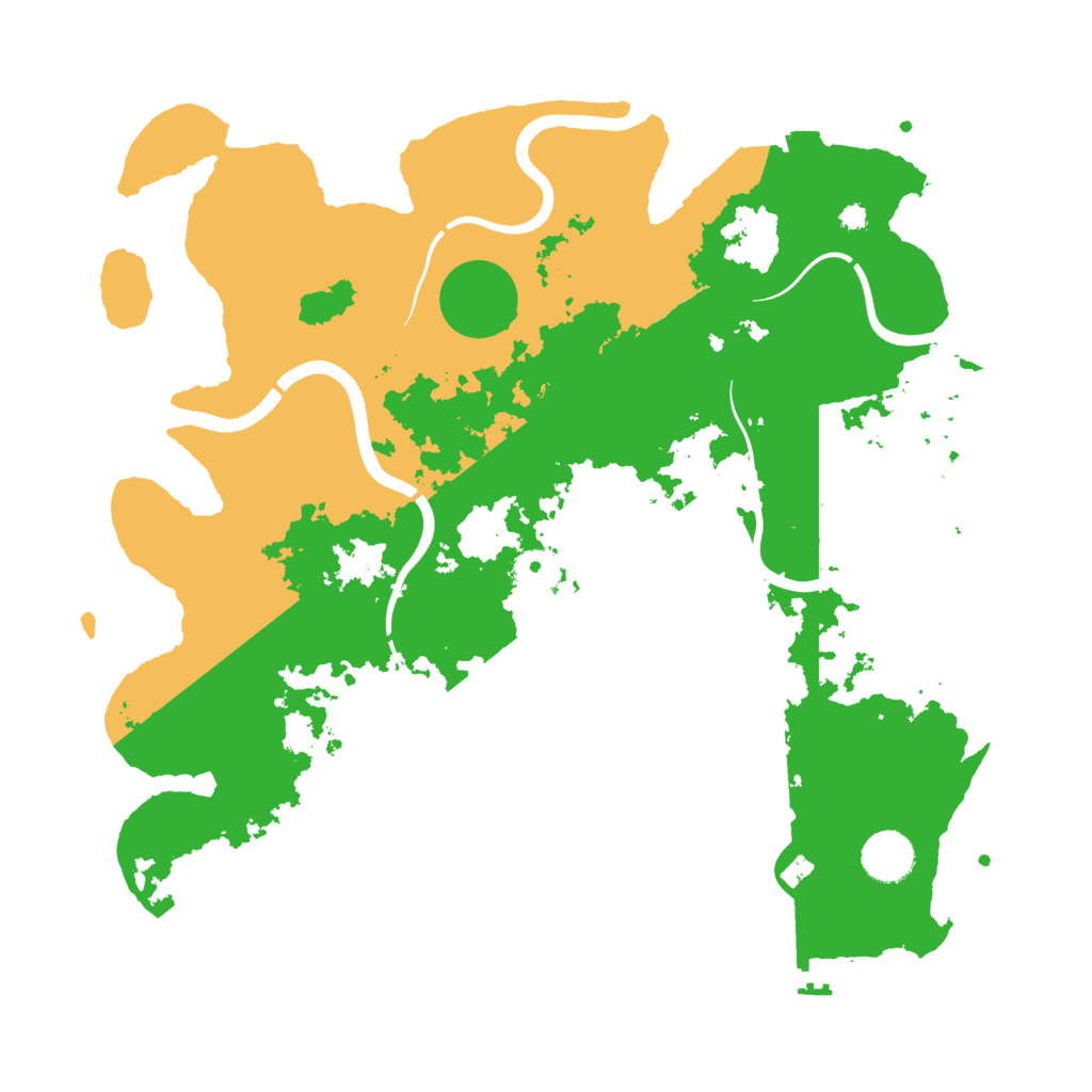 Biome Rust Map: Procedural Map, Size: 3700, Seed: 492625112