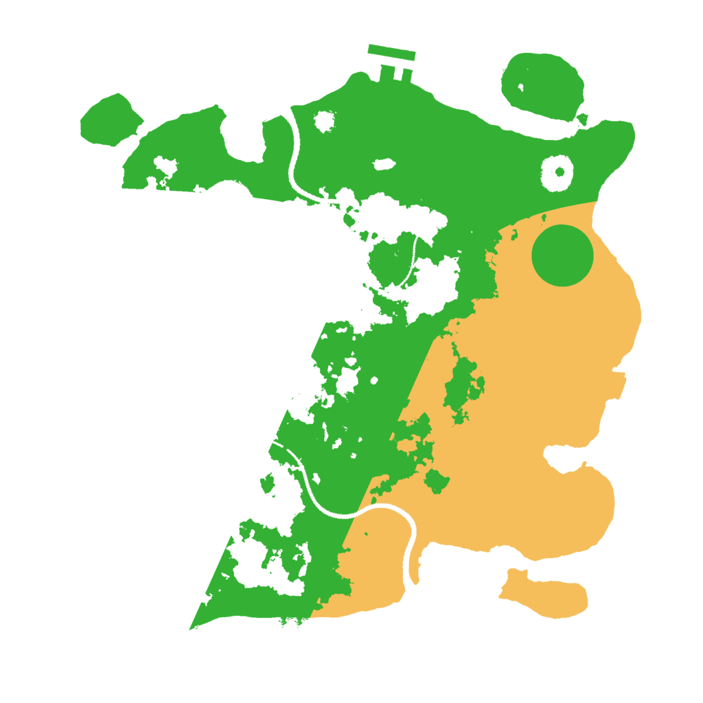 Biome Rust Map: Procedural Map, Size: 3000, Seed: 108543993