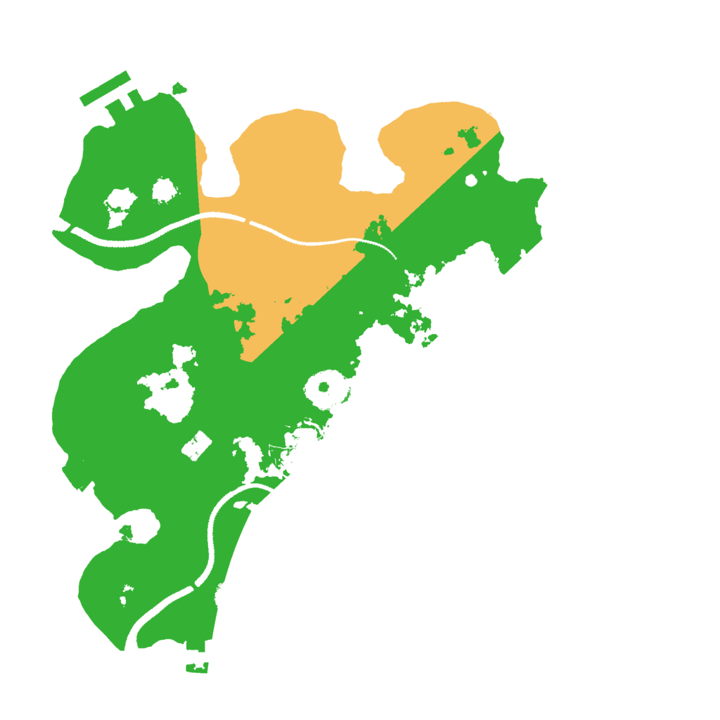 Biome Rust Map: Procedural Map, Size: 2690, Seed: 78234234
